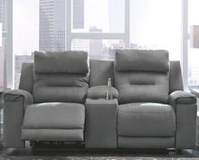 Load image into Gallery viewer, Trampton Power Reclining Loveseat with Console

