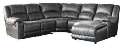Nantahala 5-Piece Reclining Sectional with Chaise
