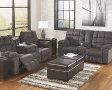 Load image into Gallery viewer, Acieona Reclining Sofa with Drop Down Table
