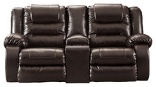 Load image into Gallery viewer, Vacherie Reclining Loveseat with Console

