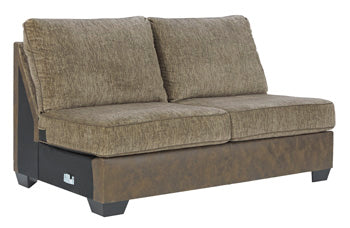 Abalone Armless Loveseat