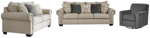 Zarina Signature Design Sofa 3-Piece Upholstery Package