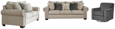 Zarina Signature Design Sofa 3-Piece Upholstery Package