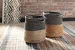 Load image into Gallery viewer, Parrish NaturalBlack Basket Set of 2
