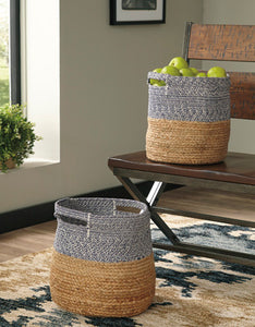 Parrish NaturalBlue Basket Set of 2
