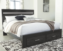 Load image into Gallery viewer, Starberry King Panel Bed with 2 Storage Drawers
