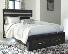 Load image into Gallery viewer, Starberry Queen Panel Bed with 2 Storage Drawers
