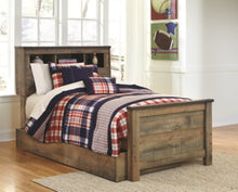 Load image into Gallery viewer, Trinell Twin Bookcase Bed with 1 Large Storage Drawer
