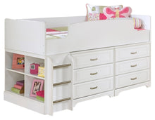 Load image into Gallery viewer, Lulu Twin Loft Bed with 6 Drawer Storage

