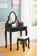Load image into Gallery viewer, Huey Vineyard Vanity and Mirror with Stool
