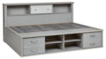 Arcella TwinFull Bookcase Headboard
