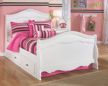 Load image into Gallery viewer, Exquisite Full Sleigh Bed with 4 Storage Drawers
