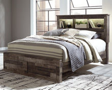 Load image into Gallery viewer, Derekson Queen Panel Bookcase Bed with 2 Storage Drawers
