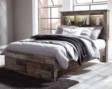 Load image into Gallery viewer, Derekson Full Panel Bookcase Bed with 2 Storage Drawers
