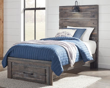 Load image into Gallery viewer, Drystan Twin Panel Bed with 1 Storage Drawer
