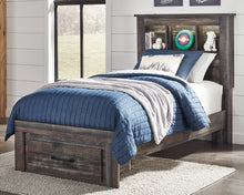 Load image into Gallery viewer, Drystan Twin Bookcase Bed with 1 Storage Drawer
