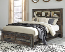 Load image into Gallery viewer, Drystan Queen Bookcase Bed with 2 Storage Drawers
