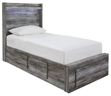 Load image into Gallery viewer, Baystorm Twin Panel Bed with 3 Storage Drawers
