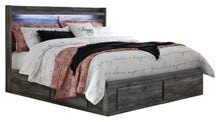 Load image into Gallery viewer, Baystorm King Panel Bed with 4 Storage Drawers
