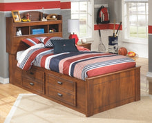 Load image into Gallery viewer, Barchan Twin Bookcase Bed with 4 Storage Drawers
