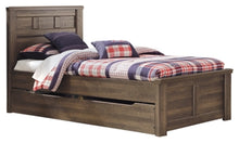 Load image into Gallery viewer, Juararo Twin Panel Bed with Trundle or 1 Large Storage Drawer

