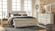 Load image into Gallery viewer, Bellaby King Platform Bed with 2 Storage Drawers
