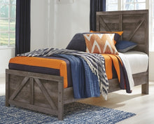Load image into Gallery viewer, Wynnlow Twin Crossbuck Panel Bed
