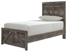 Load image into Gallery viewer, Wynnlow Twin Crossbuck Panel Bed
