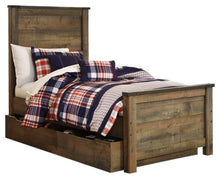 Load image into Gallery viewer, Trinell Twin Panel Bed with 1 Large Storage Drawer
