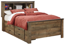 Load image into Gallery viewer, Trinell Full Panel Bed with 2 Storage Drawers
