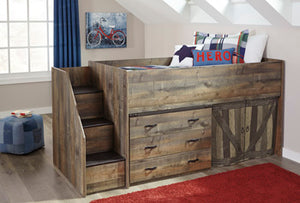 Trinell Left Storage Steps with Loft Ends