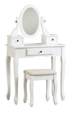 Load image into Gallery viewer, Kaslyn Vanity and Mirror with Stool
