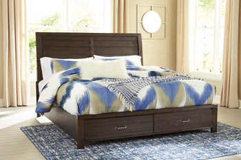Darbry California King Panel Rails with Roll Slats