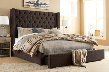 Norrister Queen Upholstered Rails