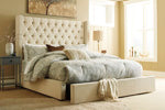 Load image into Gallery viewer, Norrister QueenKing Upholstered Rails
