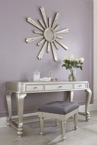 Coralayne Signature Design Vanity with Stool