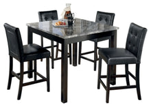 Load image into Gallery viewer, Maysville Counter Height Dining Room Table and Bar Stools Set of 5
