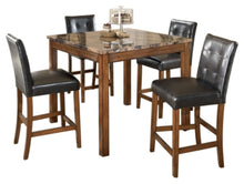 Load image into Gallery viewer, Theo Counter Height Dining Room Table and Bar Stools Set of 5
