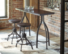 Load image into Gallery viewer, Odium Counter Height Dining Room Table and Bar Stools Set of 3
