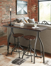 Load image into Gallery viewer, Odium Counter Height Dining Room Table and Bar Stools Set of 3

