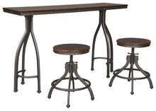 Load image into Gallery viewer, Odium Counter Height Dining Room Table and Bar Stools Set of 3
