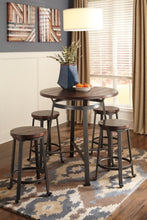 Load image into Gallery viewer, Challiman Signature Design Counter Height Table 5-Piece Dining Room Package

