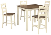 Load image into Gallery viewer, Woodanville Counter Height Dining Room Table and Bar Stools Set of 5
