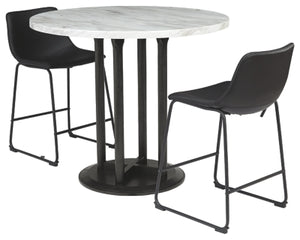 Centiar Signature Design Counter Height Table 3-Piece Dining Room Package