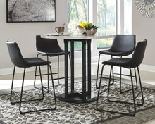 Load image into Gallery viewer, Centiar Signature Design Counter Height Table 5-Piece Dining Room Package
