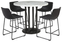 Load image into Gallery viewer, Centiar Signature Design Counter Height Table 5-Piece Dining Room Package
