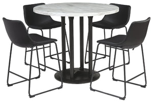 Centiar Signature Design Counter Height Table 5-Piece Dining Room Package