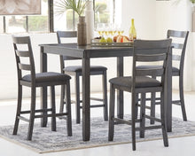 Load image into Gallery viewer, Bridson Counter Height Dining Room Table and Bar Stools Set of 5
