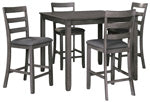 Load image into Gallery viewer, Bridson Counter Height Dining Room Table and Bar Stools Set of 5
