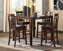 Load image into Gallery viewer, Bennox Counter Height Dining Room Table and Bar Stools Set of 5
